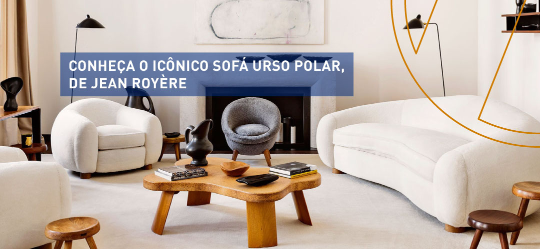 Conheça o icônico sofá Urso Polar, de Jean Royère